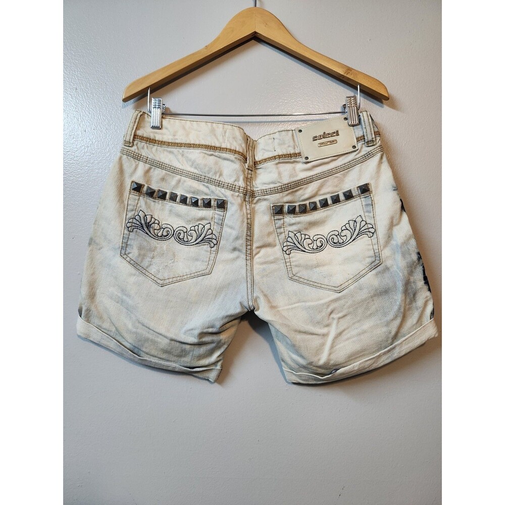 Colcci Jean Shorts Size 6 Studded Light Wash